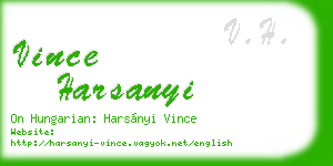 vince harsanyi business card